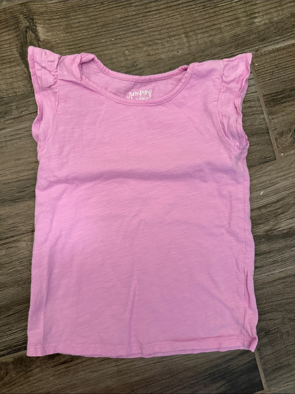 jumping beans Light Pink Flutter Sleeve Tee
